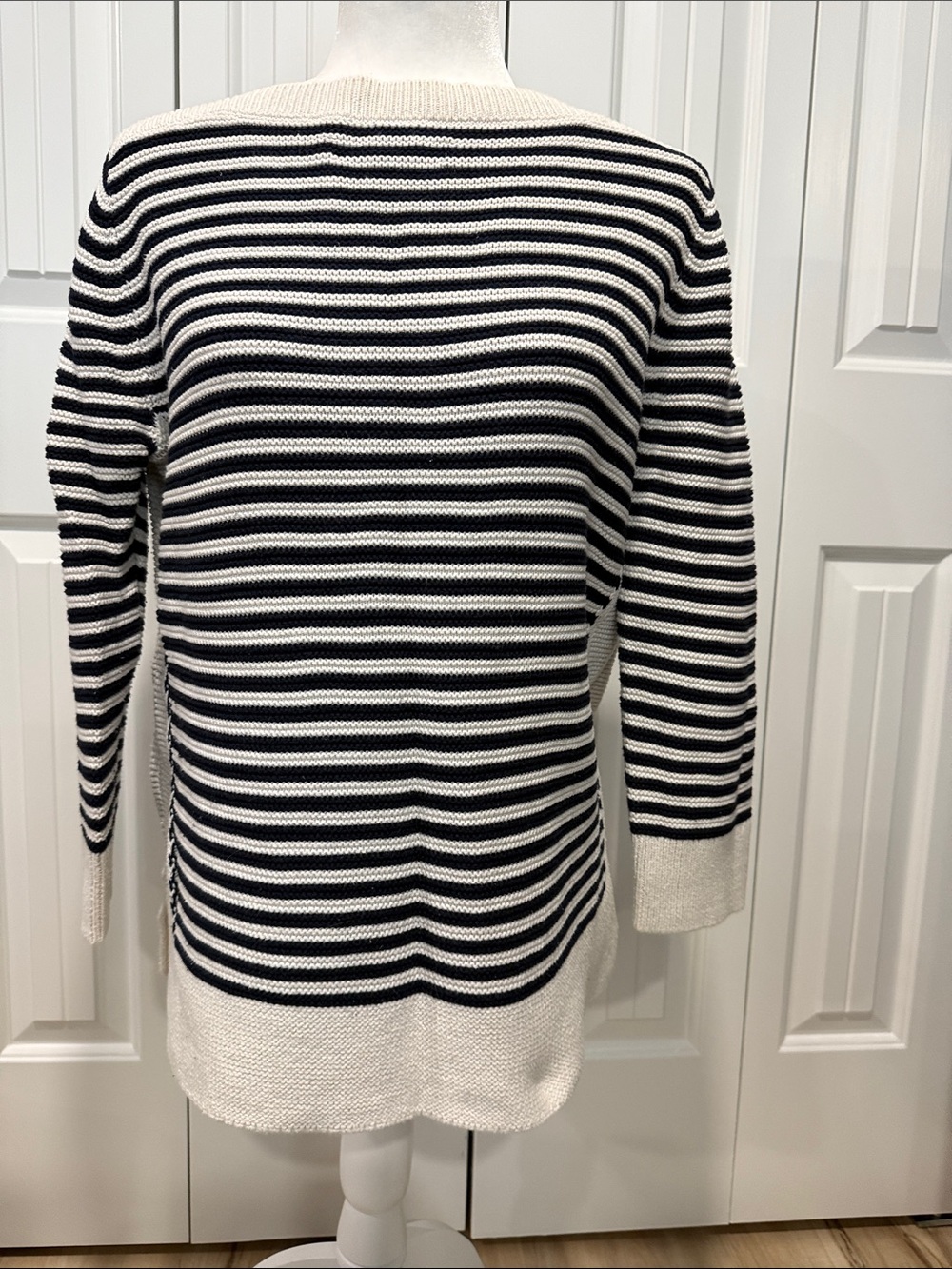 LOFT Striped Boatneck Sweater